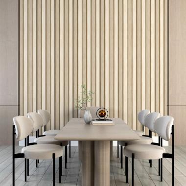 Рейка декоративная PS 2900х118х12мм Светлое дерево SW-00001750