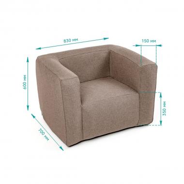 Комплект надувних меблів диван і крісло Коричневий SW-00002656