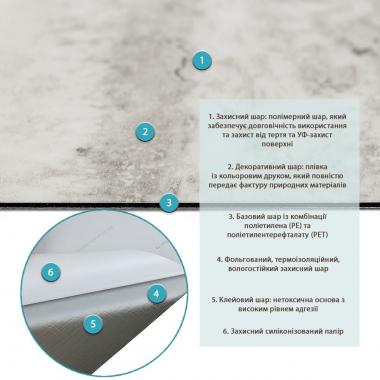 СВП-115 Самоклеюча вінілова плитка 457х457х1,5мм МАТ SW-00003255