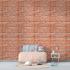 Самоклеющаяся 3D панель 19600х700х3мм Рыжий Екатеринославский Кирпич SW-00001370