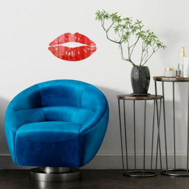 Зеркальный декор акриловый самоклеющийся Губы красные, 2шт (D) SW-00002500