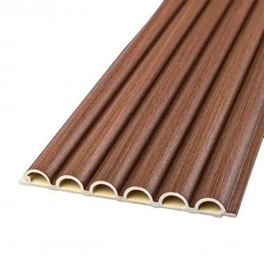 Рейка декоративная WPC круглая стеновая 3000х152х15мм Каштан SW-00001872