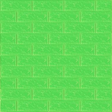 3D панель самоклеющаяся 700x770x3мм кирпич Зеленый (013-3) SW-00000639