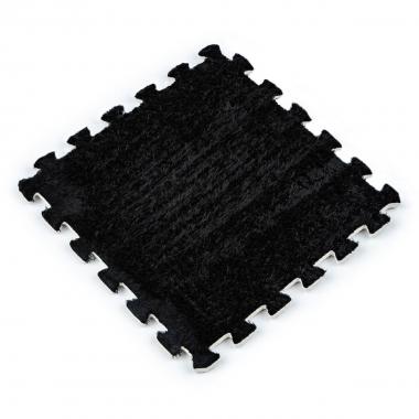 Пол-пазл плюшевый 30х30х1см Чёрный (D) SW-00002078