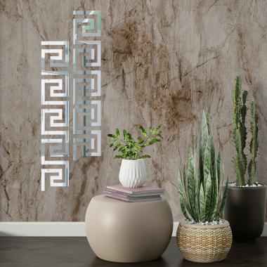 Зеркальный декор акриловый самоклеющийся серебро,10шт(D) SW-00002506