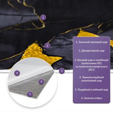 Самоклеящаяся стеновая PET плитка в рулоне 600х3000х2мм SW-00002425