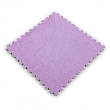 Підлога-пазл плюшевий 60х60х1см Фіолетовий (D) SW-00002087