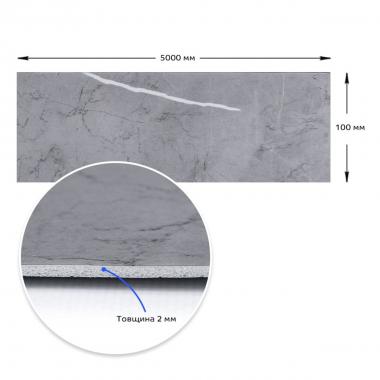 Молдинг виниловый самоклеющийся 5000х100х2мм Глянцевый (D) SW-00001796
