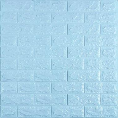 3D панель самоклеюча 700х770х7мм цегла Блакитна (005-7) SW-00000658