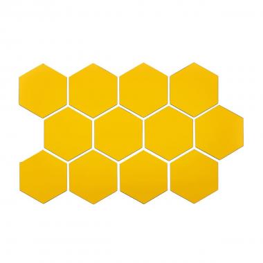 Зеркальный декор акриловый самоклеющийся 85*95мм золото, 12шт (D) SW-00002516