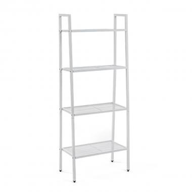 Стелаж-етажерка чотириярусний з металу 60х35х148см Білий SW-00002104