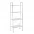 Стелаж-етажерка чотириярусний з металу 60х35х148см Білий SW-00002104
