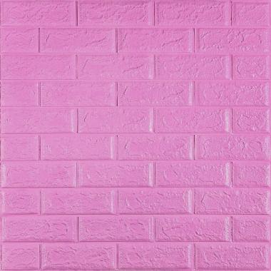 3D панель самоклеющаяся 700x770x3мм кирпич Пурпурный (014-3) SW-00000863