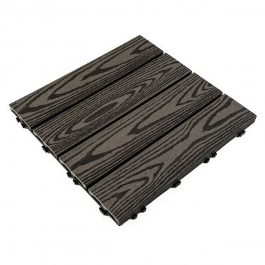 Композитна плитка WPC 30х30х2см Антрацит (D) SW-00001708
