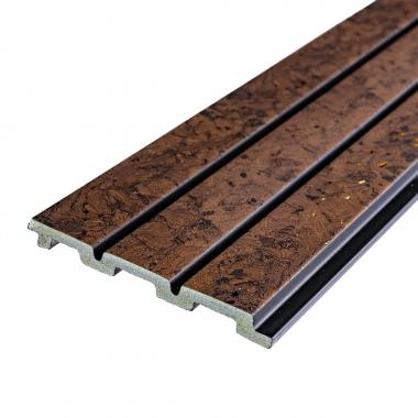 Рейка декоративная PS 2900х115х12мм Темно-коричневый с золотыми вкраплениями SW-00001737