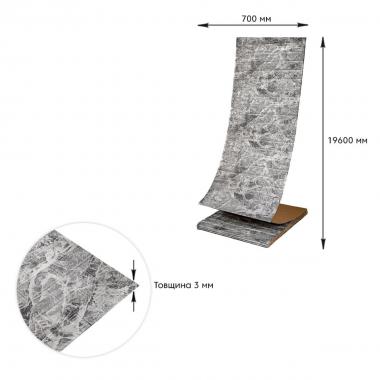 Самоклеющаяся 3D панель в рулоне 19600x700x3мм Мрамор Черный (R061-3-20) SW-00001196