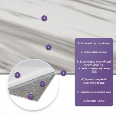 Самоклеюча стінова PET плитка в рулоні 1200х3000х2мм SW-00002667