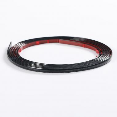 D-образный молдинг 3м х 8мм х 4мм Чёрный (D) SW-00001553