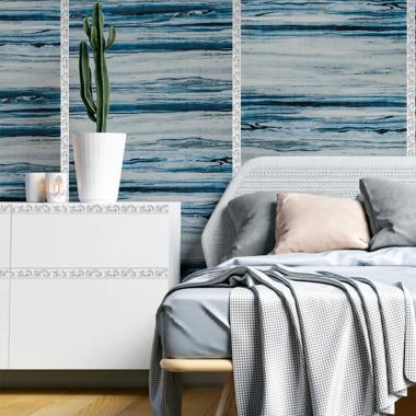 Молдинг 4950х20х7 мм Білий зі сріблом SW-00002679