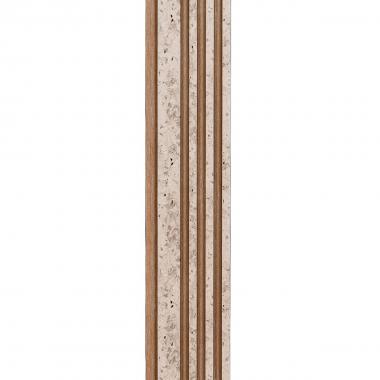 Рейка декоративная PS 2900х118х11мм Светлый мрамор с золотыми вкраплениями SW-00002141-