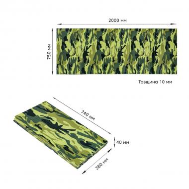 Камуфляжний килимок 200х75х1см 