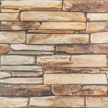 Панель стінова 3D 680х680х4мм Коричневий сланець SW-00002002