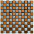 Мозаика из декоративного стекла 298х298х4,5мм Серый+оранж SW-00002361