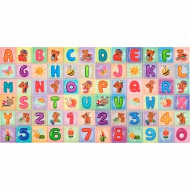 Набор панелей стеновых 3D 700х1400х4мм Алфавит (2шт) SW-00002352