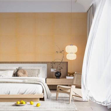 Панель стеновая 3D 500х500х5мм Бамбук Желто-песочный SW-00002879