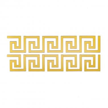 Зеркальный декор акриловый самоклеющийся золото,10шт (D) SW-00002507