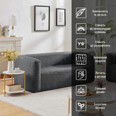 Комплект надувних меблів диван і крісло Сірий SW-00002658