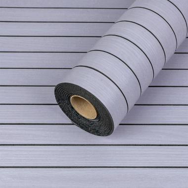 Покрытие виниловое самоклеющееся 3D Рейки в рулоне Белый Графит 600х2900х3мм (D) SW-00002900