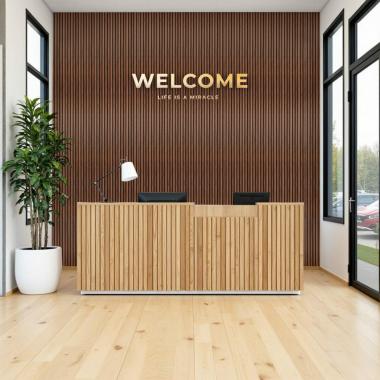 Рейка декоративна WPC стінова 3000х165х23мм Каштан SW-00001536