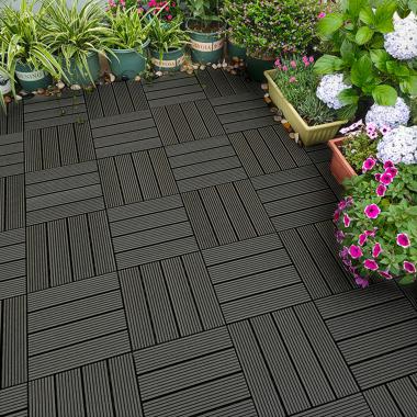 Композитна плитка WPC 30х30х2см Вугілля (D) SW-00001713