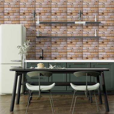 Декоративна ПВХ плитка на самоклейці 300х300х4мм Карамельна, ціна за 1 шт. (СПП-606) SW-00001133