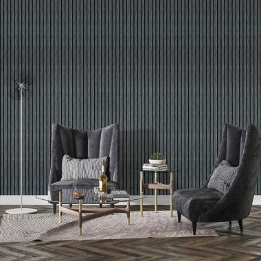 Рейка декоративная PS 2900х115х12мм Темный графит SW-00002128