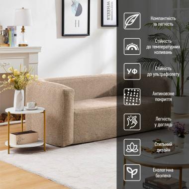 Комплект надувних меблів диван і крісло Коричневий SW-00002656