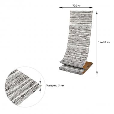 Самоклеющаяся 3D панель 19600х700х3мм Дерево Зебра SW-00001475