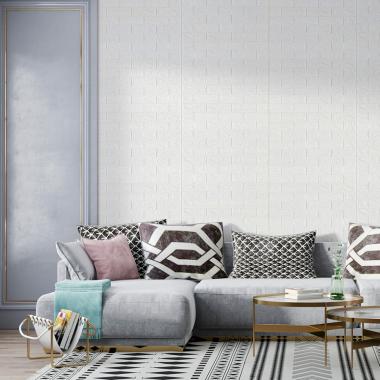 R001-2-20 Панель стеновая в рулоне 3D 700х19600х2мм Белый Кирпич SW-00002277