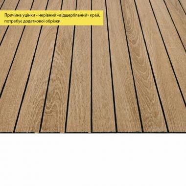 УЦЕНКА. Покрытие виниловое самоклеющееся 3D рейки 600х600х2,8мм Светлый миндаль SW-00002964