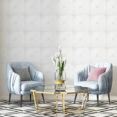 Самоклеюча декоративна настінно-стельова 3D панель 700x700x4.5мм Плитка (164) SW-00000181