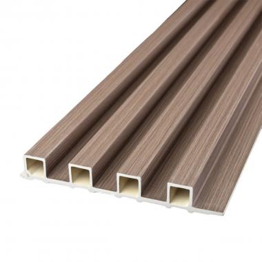 Рейка декоративная WPC стеновая 3000х165х23мм Светлый орех SW-00001853