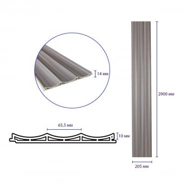 Рейка декоративна WPC стінова 205х14х2900мм SW-00003017