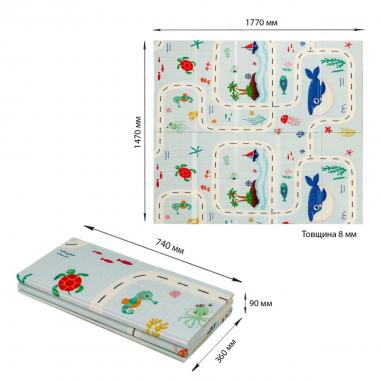 Дитячий складний термокилимок 147см х 177см х 8мм Океан-Зростомір (302) SW-00003032