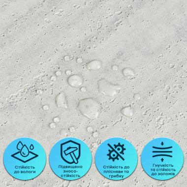 Самоклеюча гнучка штукатурка в рулоні 600х3000х2,5мм Світлий граніт SW-00002991