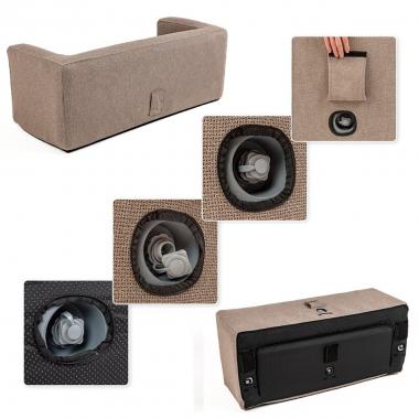 Комплект надувних меблів диван і крісло Коричневий SW-00002656