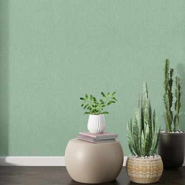 Обои самоклеющиеся 2800х500х1,5мм Зелёный с белым YM-11 (D) SW-00002019