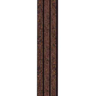 Рейка декоративная PS 2900х115х12мм Темно-коричневый с золотыми вкраплениями SW-00001737