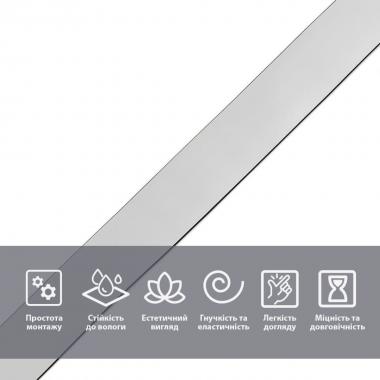 Молдинг 5000х18х1мм Сріблявий SW-00002684