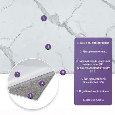 Самоклеюча стінова PET плитка 600х300х2мм SW-00001671